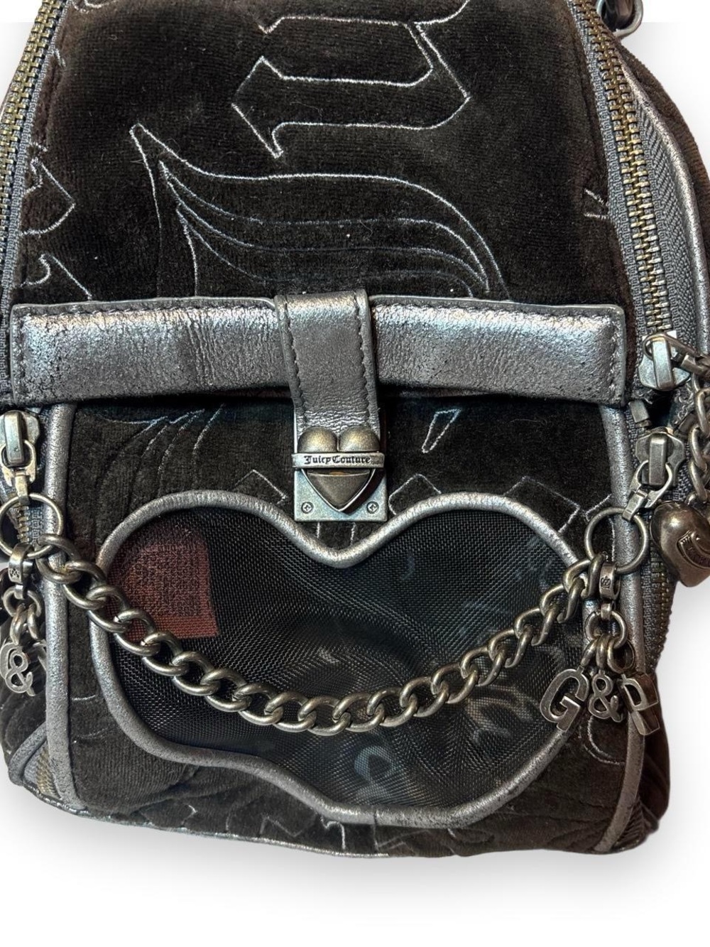 Vintage Juicy Couture velour dog/ pet carrier bag